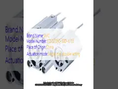 SMC Thin Type Cylinder Model CDQ2D50-30D-X153 Single Bar Double Action