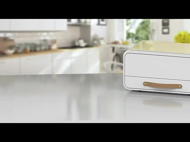 家庭用パンを保管するコンテナ 引き出し付き ステンレスステールパンの箱