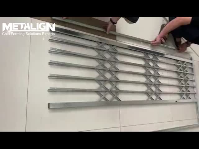 Customized Punching Metal Roll Forming Equipment Symmetric Shaped Metal Door Rails