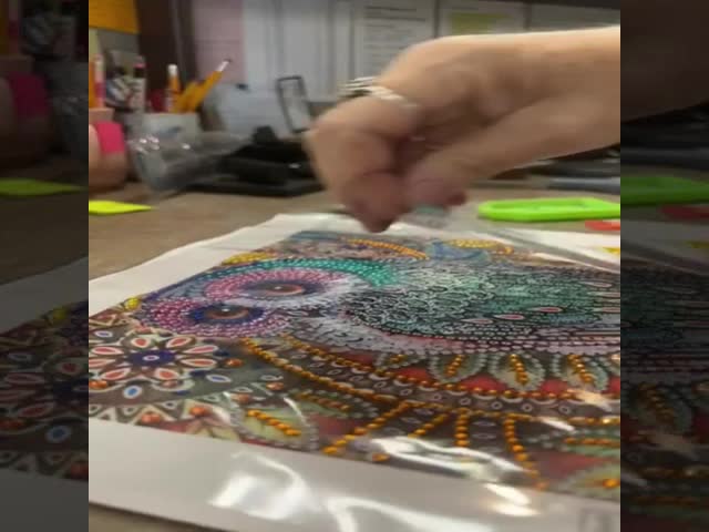 12x12インチ オウール ダイヤモンド アート 絵画 キット ラインストーン ハート 絵画 成人のためのセット
