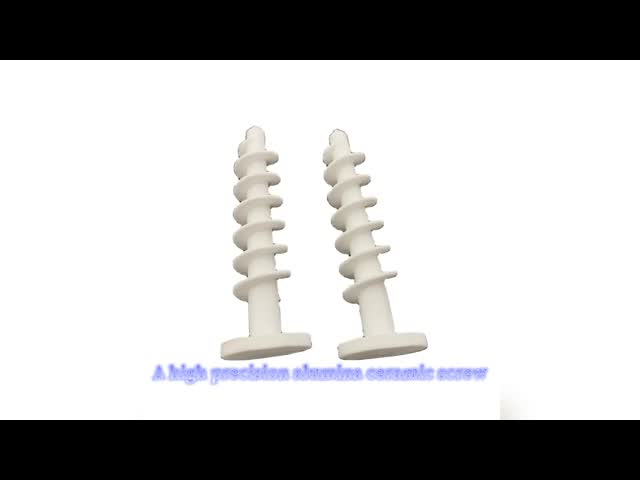 High temperature alumina ceramic screw