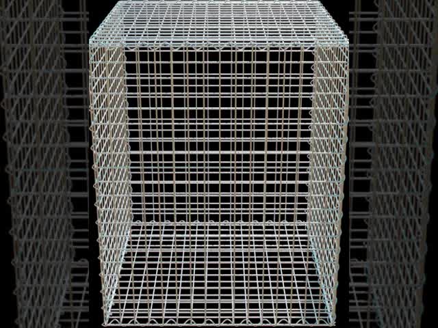 ヘビーメッシュ溶接かご - 50×50mm 亜鉛メッキ鋼石籠