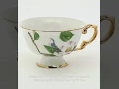 Tableware Gift Ceramic Tea Cup And Saucer Porcelain Serving For One