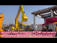 PC240-8 中古のコマツー掘削機 24トンの古着掘削機機器 video