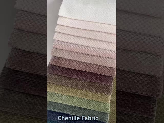 380gsm Chenille Sofa Fabric Double Faced With Knitted Technics