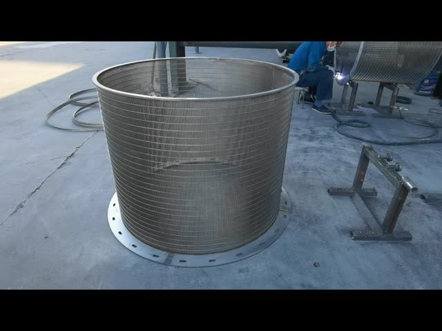 304 categoria Johnson Screen Filter Basket, fio Mesh Drum do tratamento da água