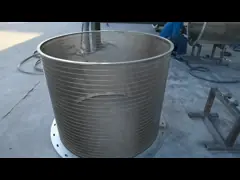 High Efficiency Rotating Screen Filter For Fertilizer / Stone / Mineral