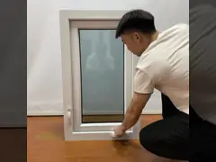 Double Tempered Glass Aluminium Awning Windows Customized Product