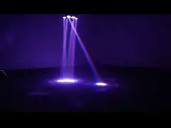 3 en 1 Laser Beeye Beam Moving Head Light 6 CREE 10W RGBW Lámparas con cuentas