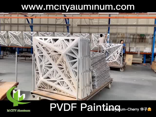 Customizable Design 3D Aluminum Cladding Panel with Powder Coated Surface in 1000x1000mm Size