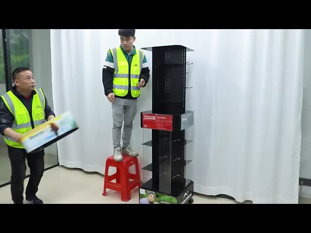 1mm 2mm 3mm Metal Display Rack Storage  Pegboard Display Stand