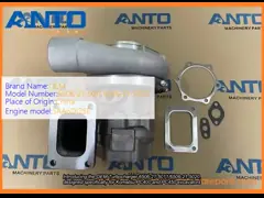 6506-21-5011 6506-21-5020 Turbocharger KOMATSU Excavator suku cadang untuk PC400 PC450