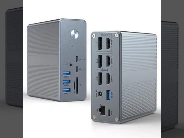 18 in 1 USB-C ドッキングステーション 高解像度 4K まで,ディスプレイリンク拡張モード