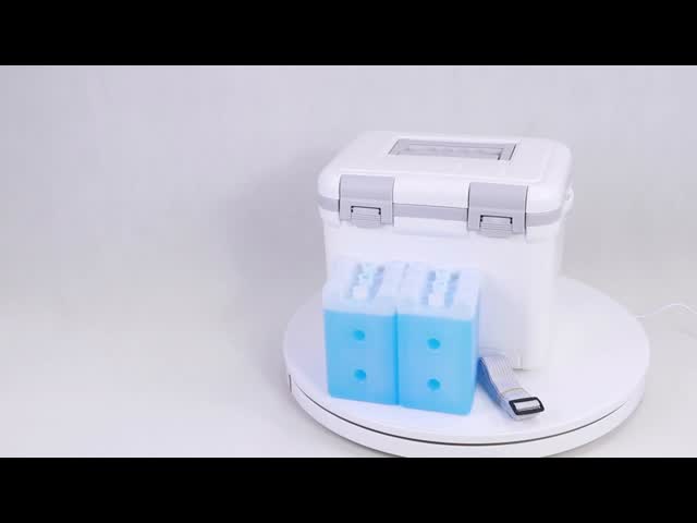 Hard Cooler Box 6Liters Portable medical Cooler Box With CFC-Free PU Foam Insulation For Long Duration
