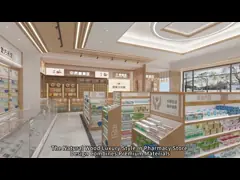 10-YMQSS Apteczka Model Sklep z naturalnego drewna luksusowy styl