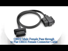 OBD 2 OBD2 16pin Male Female Pass Through to OBDII 16 Pin Main Cable