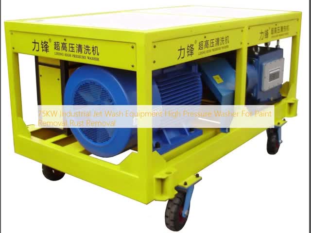 Arruela industrial de 75KW Jet Wash Equipment High Pressure para a remoção de oxidação da remoção da pintura