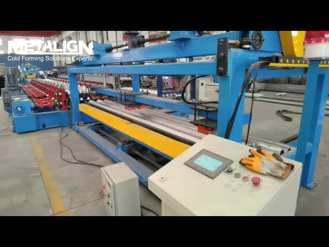 Cold Roll Forming Line For W Panel Highway Guardrails With Hydraulic Punching And Magnetic Stacking