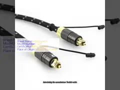1.2M Gold Plated Toslink Audio Cable for Audiophile Subwoofer Speaker with Textured Shell and Male to Male Connector
