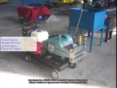 450bar Industrial Pressure Washer Hydro Blasting High Pressure Water Pump