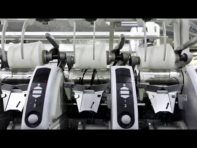 Our yarn production workshop . polyester yarn machine