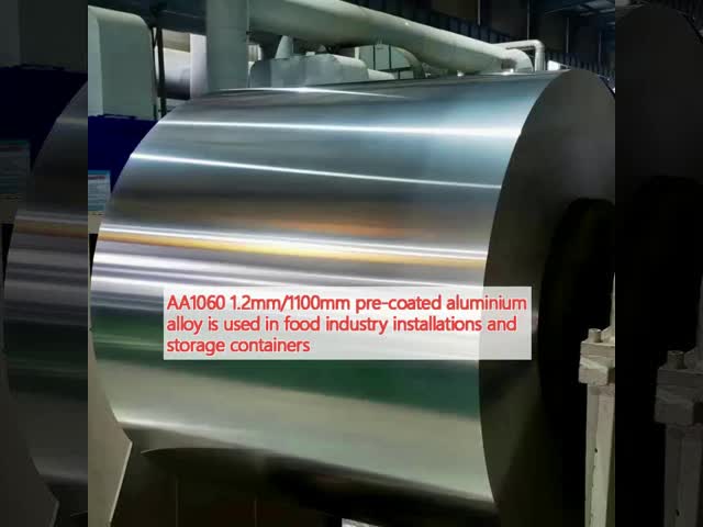 AA1060 1.2mm/1100mm 食品産業の設備や貯蔵容器におけるプリコーティングアルミニウム合金