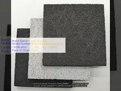 China Opea Area Office Irregular Customized Shape Microperforated Acoustic Ceiling Tiles Panels supplier