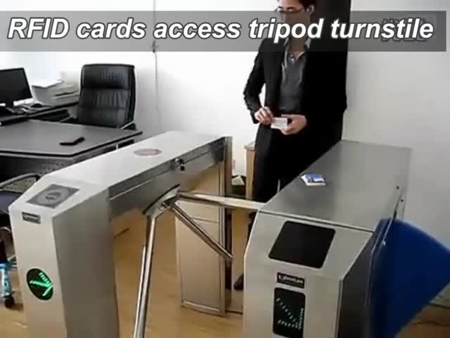 Двухнаправленные пешеходные ворота турникета треноги с лампой индикатора системы управления доступом/СИД/светом сигнала тревоги