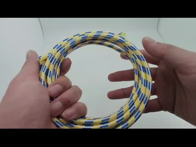 Algodão colorido Sleeving trançado para o pacote audio de cabo distribuidor de corrente de chicote de fios dos fios