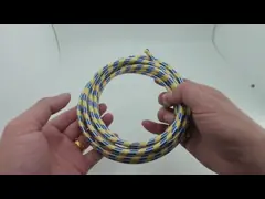 Expandable Cotton Braided Sleeving Custom Diameter High Temperature Resistance