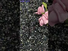 Blattrotes Sequin-Brädergewebe für Partygekleid