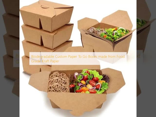 エコフレンドリー食品 安全な使い捨ての長方形紙碗