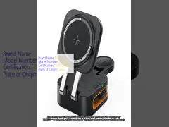 15W CYJ-10 Desktop Portable Wireless Fast Charger Μαγνητικός φορτιστής με δείκτη φωτός Ευφυής φορτιστής