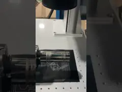 Máquina portátil de marcado por láser de fibra 50w 30w 20w Máquina de grabado por láser de fibra con eje video