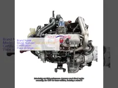 Japanese Second Hand Diesel Engine Assembly 4JX1 4JJ1 4JA1 4JB1T For Isuzu