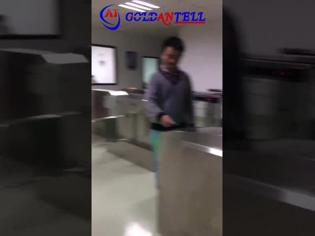 Leitor de cartão bidirecional do acesso da porta do torniquete da segurança da aleta da altura da porta inoxidável inteligente meio