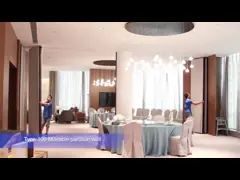 China Top Suspension Aluminum Track Folding Partition Walls Glass Movable Wall supplier