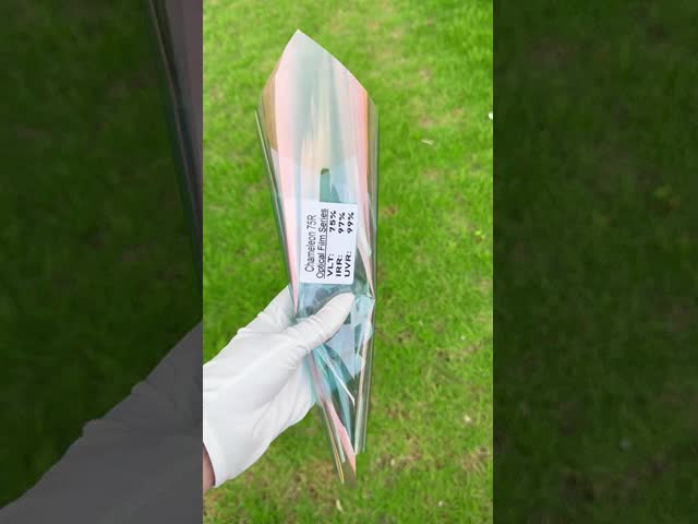 高プライバシー カメレオン 窓フィルム 75%VLT 熱保護 カメレオン ガラス 染色