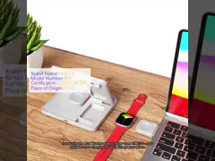 A21 Wireless Fast Charger 3 In 1Stand Charger Support Apple And Samsung Earphone /Iwatch Fast Charger