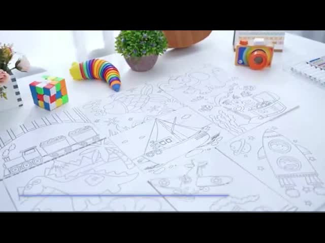 DIY カラーリング プリント キャンバス プレステンシル 絵画 キット 学校 教室 活動