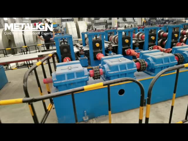 高速 W 形ハイウェイガードレイルを作る機械 ビデオ