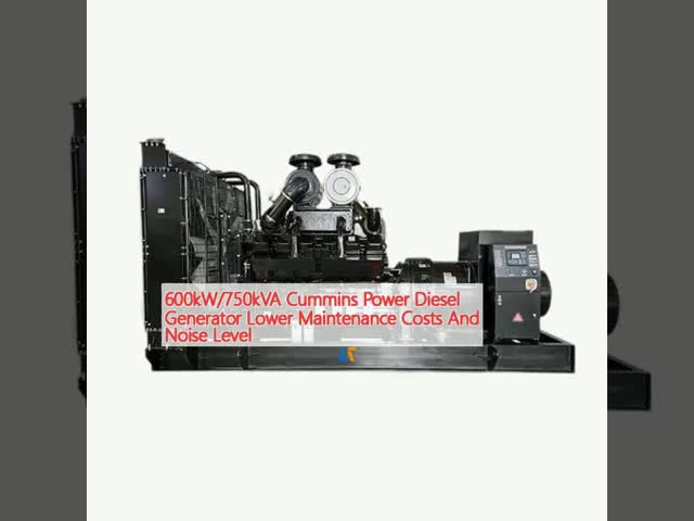 600 кВт/750 кВА Cummins Power Diesel Generator Снижение затрат на обслуживание и уровень шума