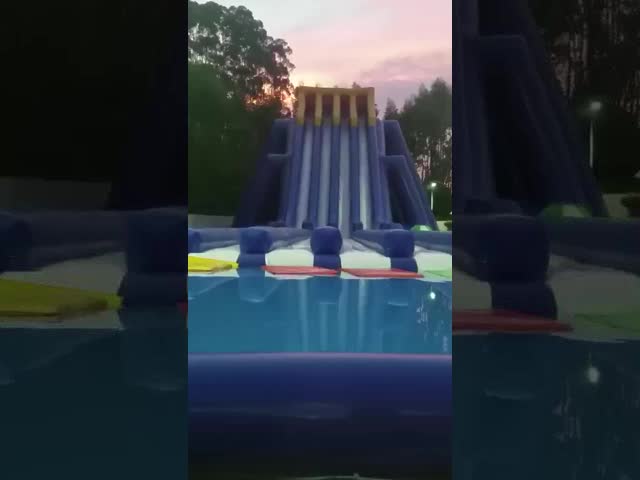 Commercial Grade Inflatable Water Slide And Pool With Bouncy House Inflatable Water Slide