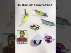 Plated Metal Crafts Customized Soft Enamel Lapel Pin Business Gifts Metal Logo Design Pins For Clothes