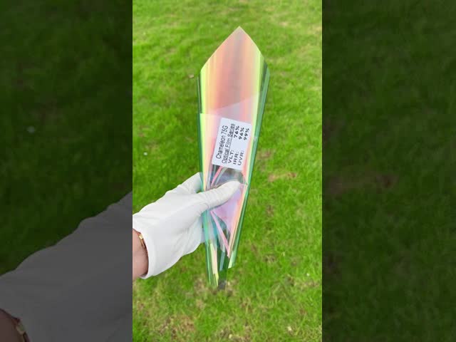 75%VLT カーウィンドウ 太陽フィルム IR 拒絶 カスタム 75 カメレオン色