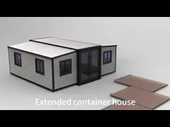 Rumah kontainer komersial yang dapat diperluas Tempat perlindungan 30 kaki
