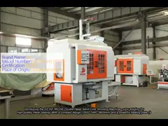 Dubbele Hoofdzandkern die Machine 3500*1480*3400mm schieten Goedgekeurd Afmetingsce