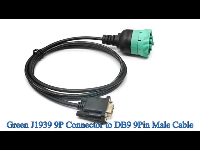 Deutsch Type 2 Round J1939 9 Pin to RS232 D-sub DB9 Cable