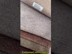 Upholstery Luxury Velvet Fabric Custom Embossed Fabric For Sofa