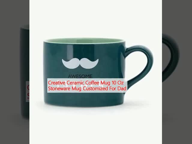 Creative Ceramic Coffee Mug 10 Oz Stoneware Mug Customized For Dad